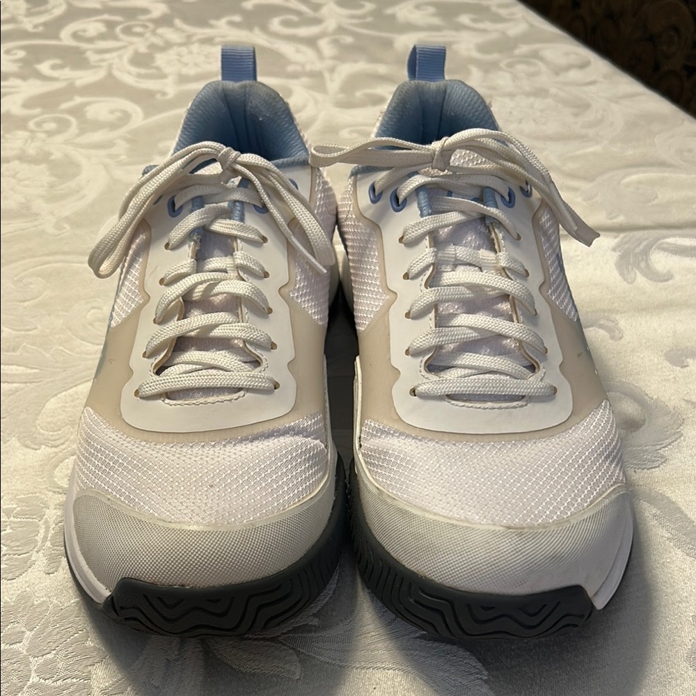 Prince White and Blue Athletic Shoes